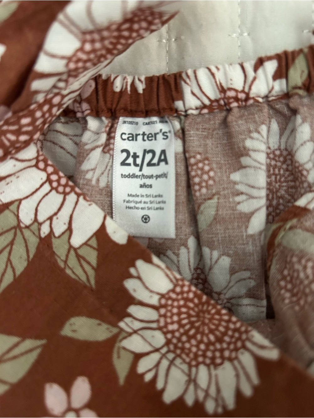 Carter's Sunflower Print Ruffle Strap Dress - Picture 4 of 5